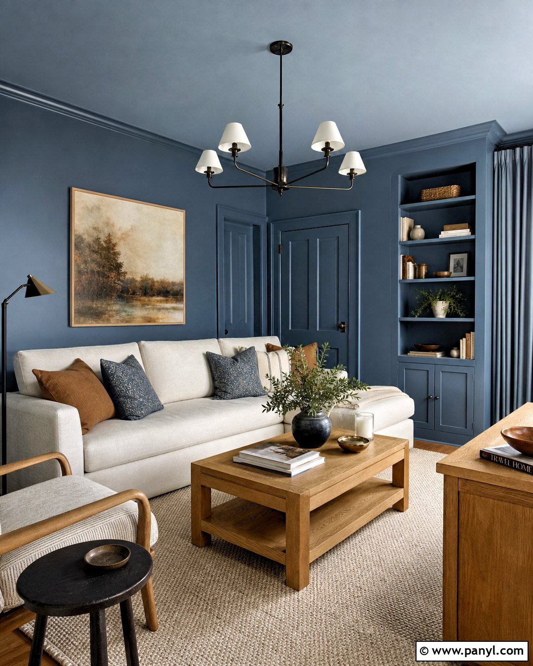 Color-Drenched Living Room Paint - 20 interior paint ideas living room ideas