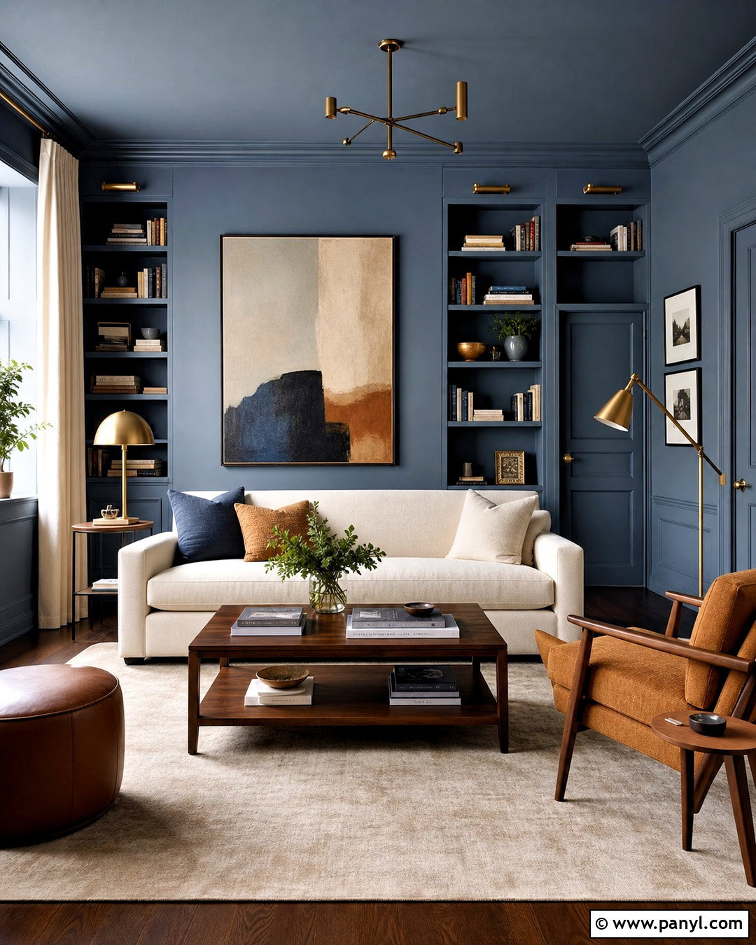Color Drenched Living Room Walls - 20 painting ideas living room wall colors