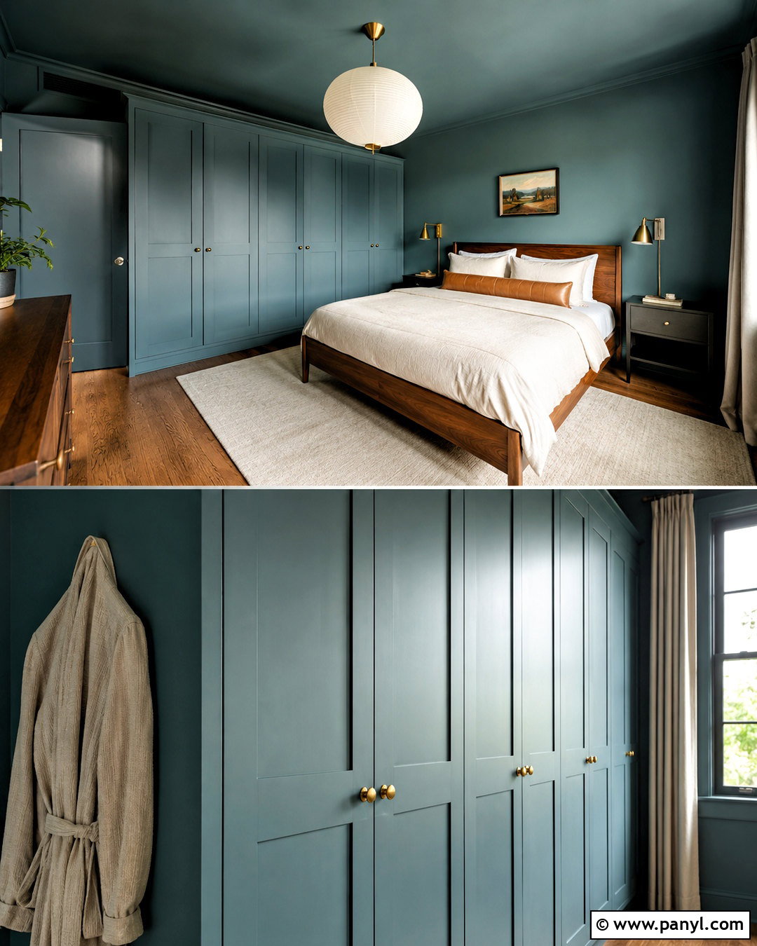 Color Drenched Painted Built In Wardrobes - 20 painted built in wardrobes