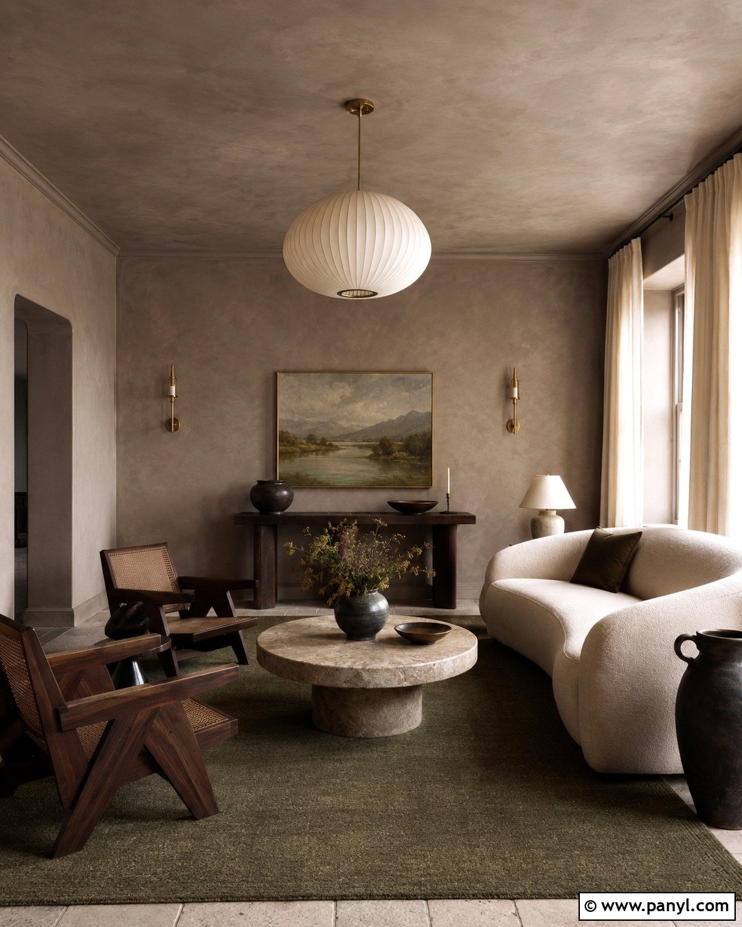 Color Drenched Roman Clay Room - 20 Roman Clay Paint Walls