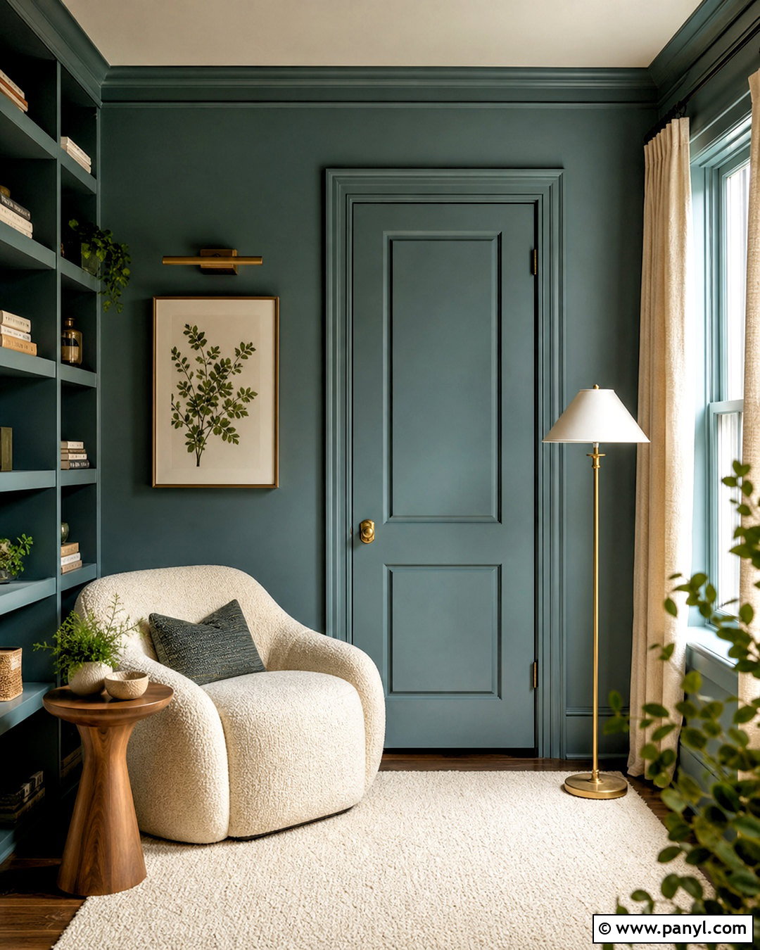Color-Drenched Room Door - 20 room door color ideas