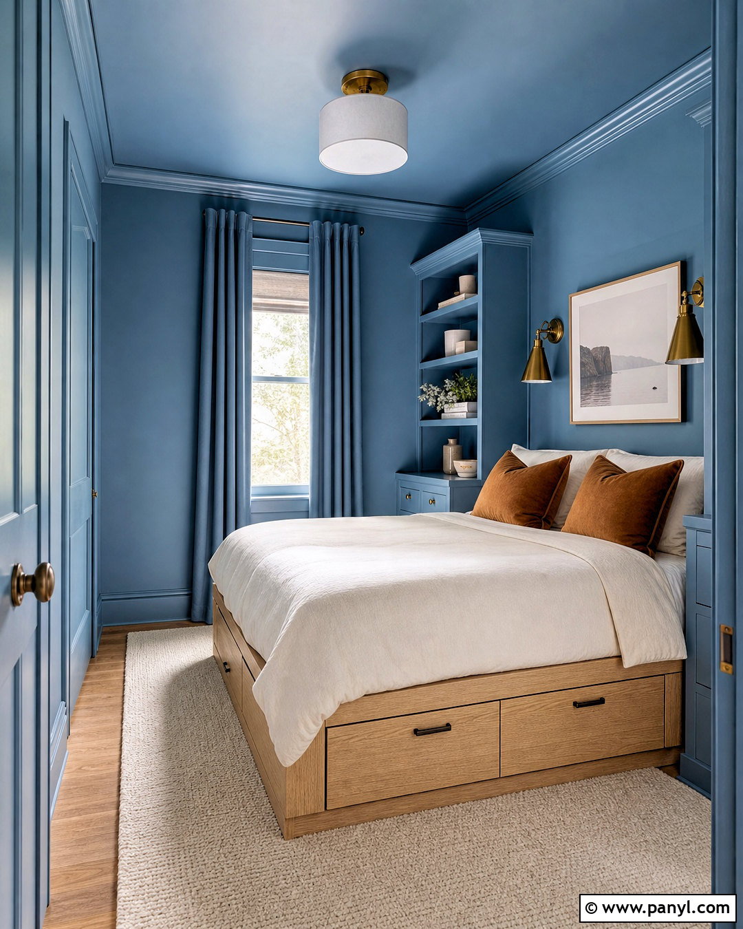 Color Drenched Small Bedroom Paint - 20 small bedroom paint ideas