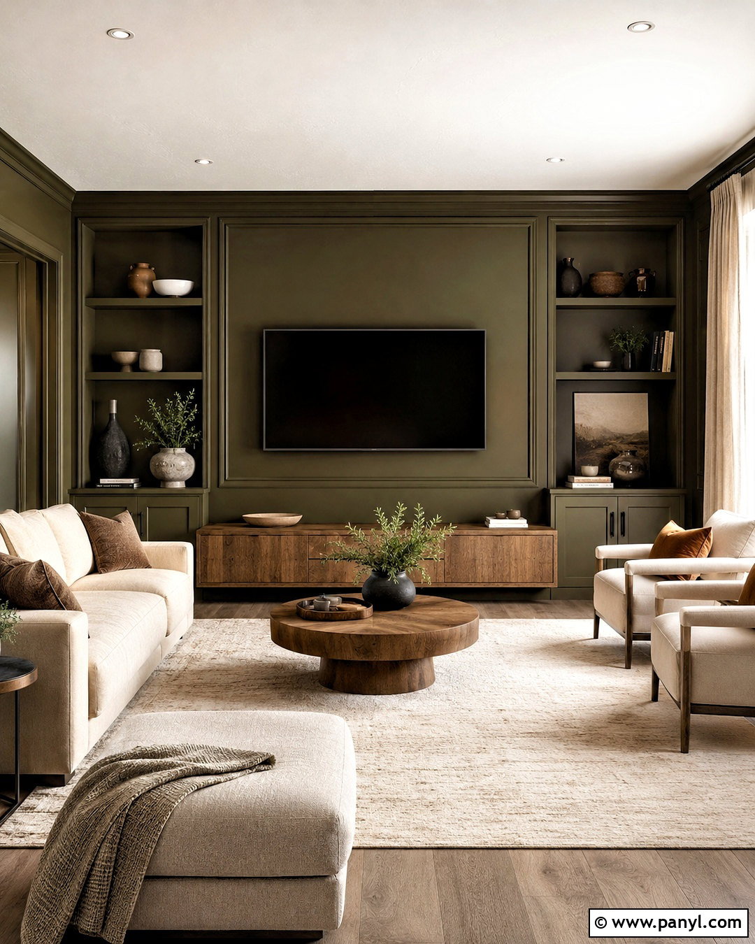 35 TV Wall Color Ideas for a Polished Modern Living Room