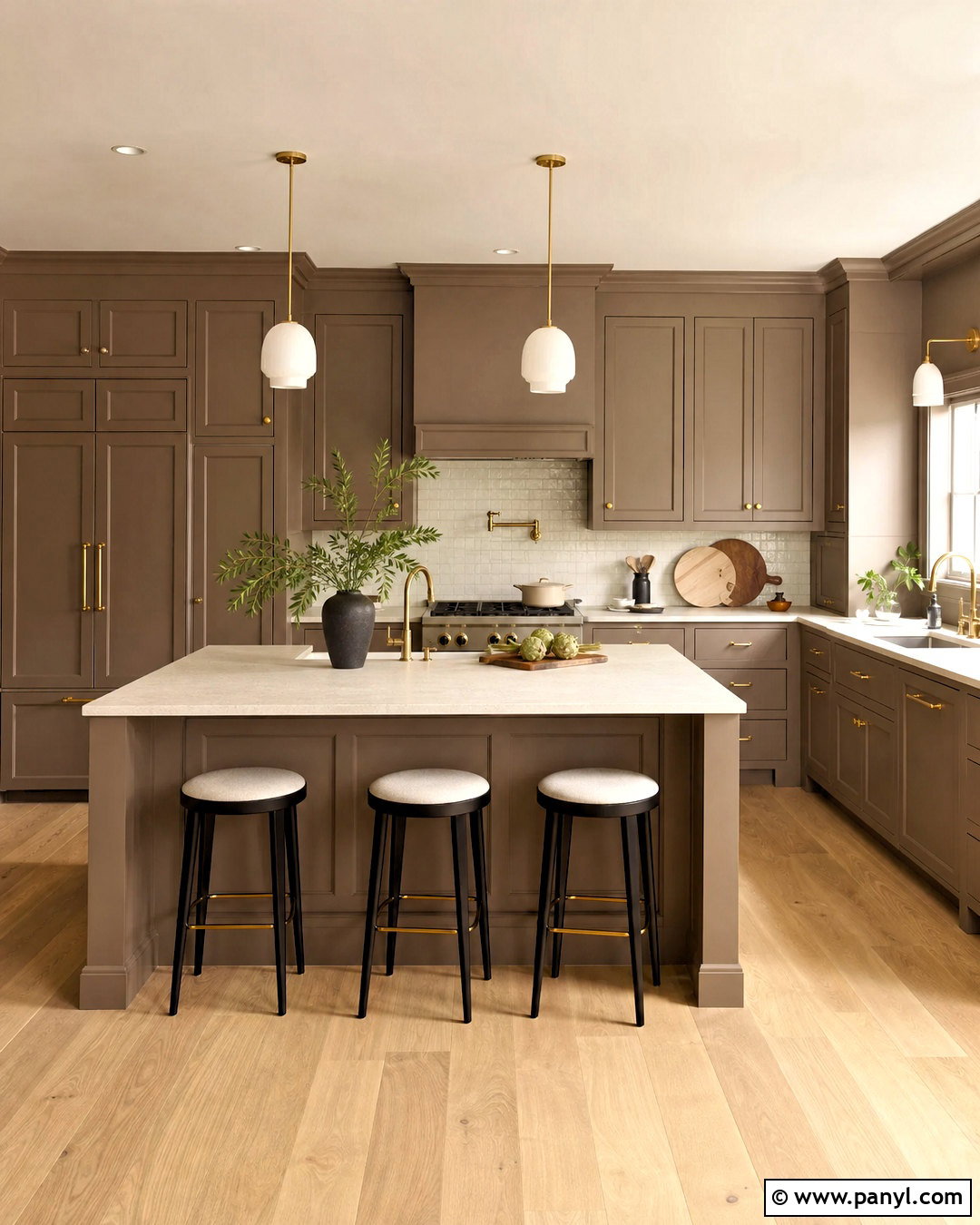 Color Drenched Taupe Kitchen Paint Colors - 20 kitchen ideas paint colors