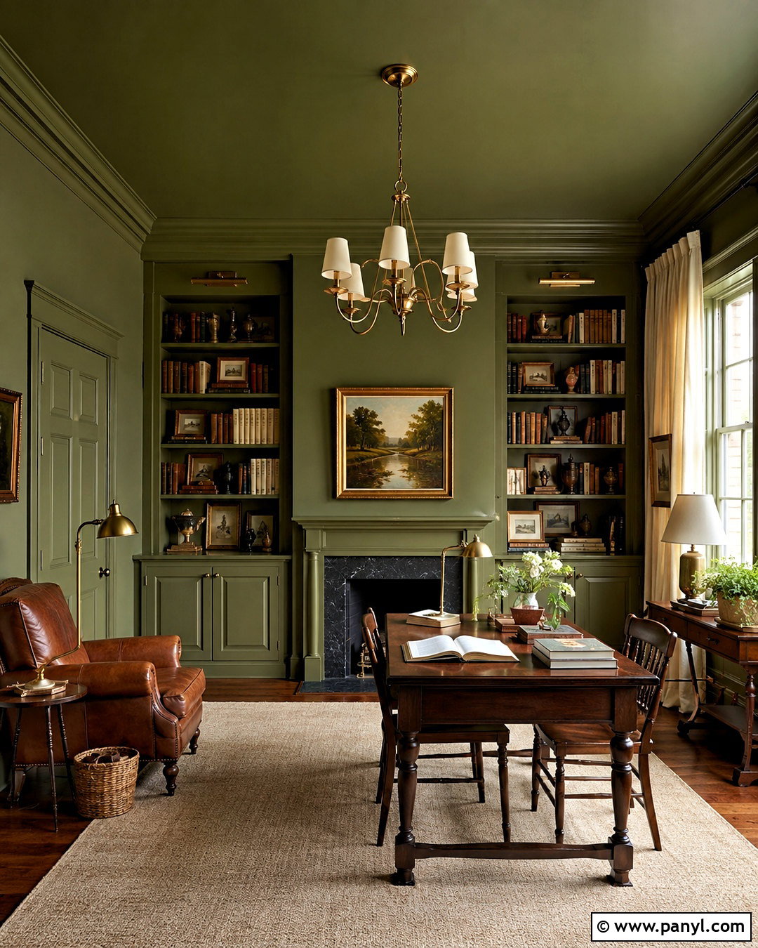 Color Drenched Wall - 20 paint techniques for walls