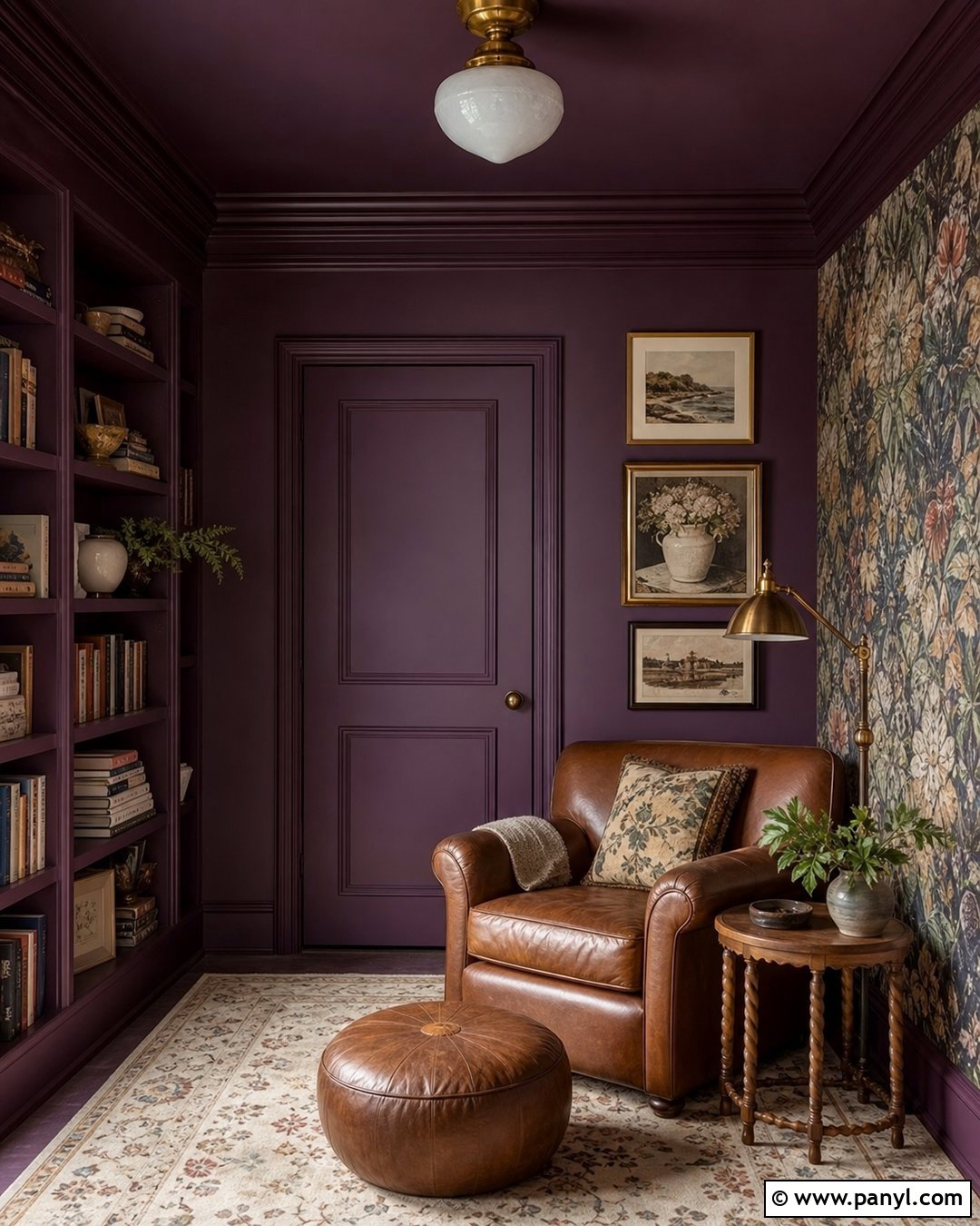 Color Drenched Wall Paint - 35 decorative wall paint ideas
