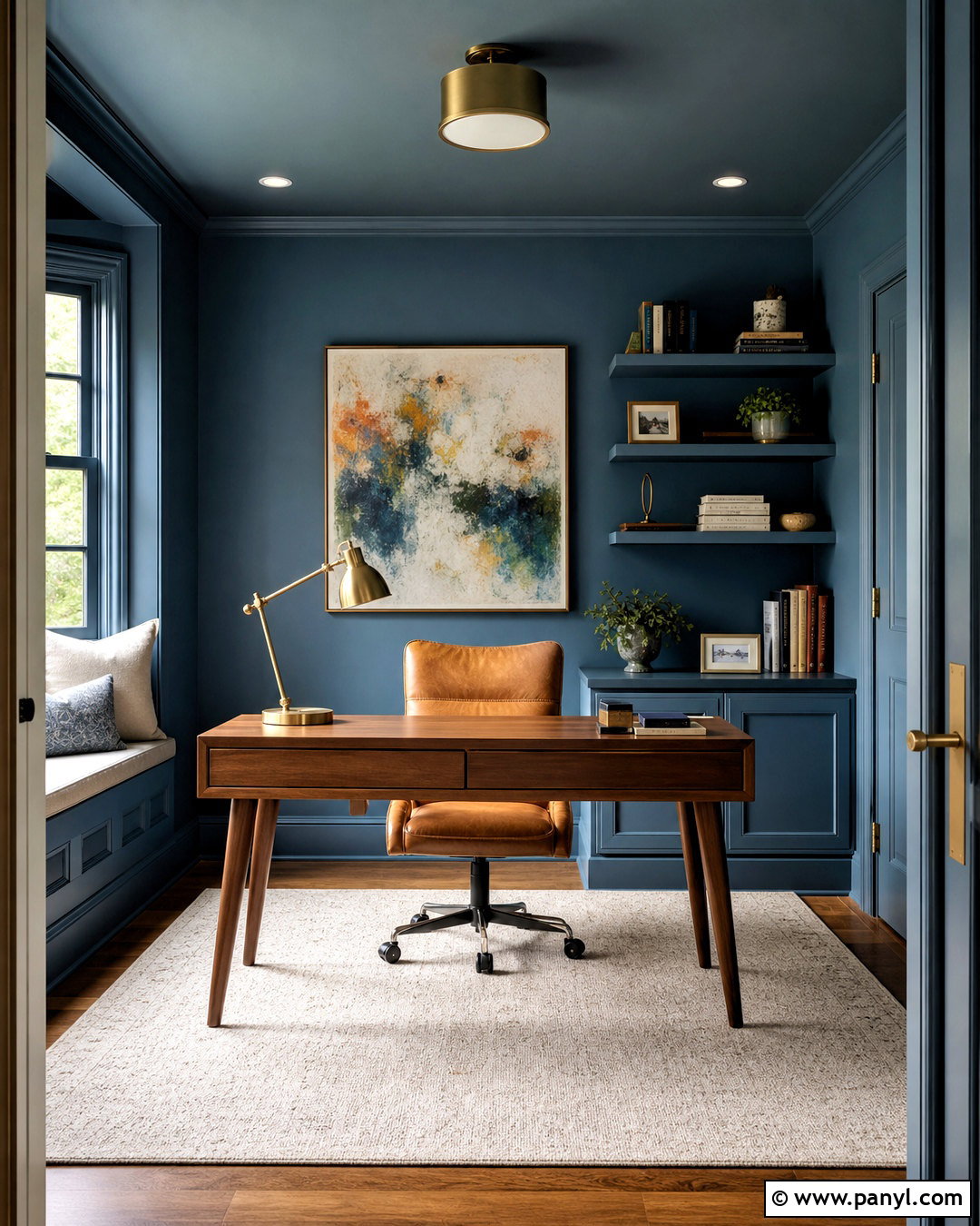Color Drenched Wall - 20 how to paint a wall ideas