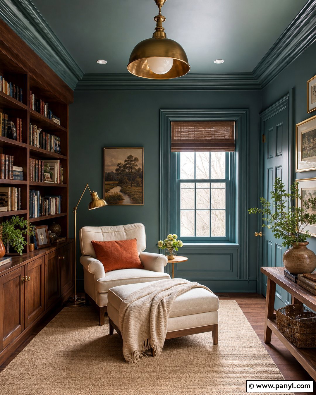 Color Drenched Walls And Trim - 35 Baseboards And Trim Color Ideas