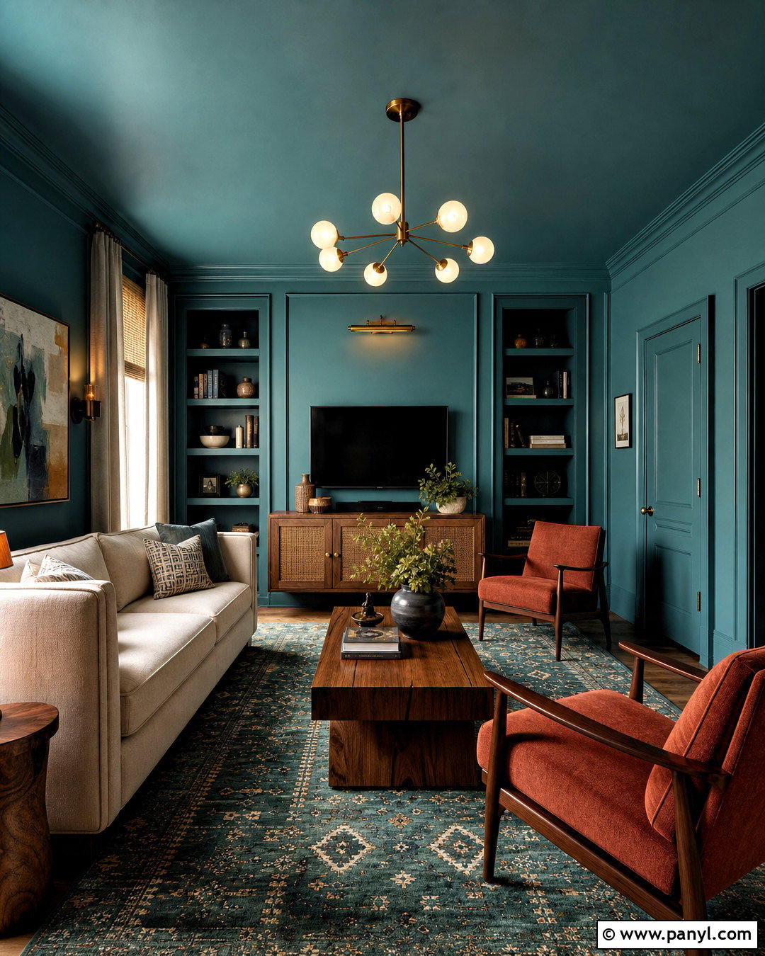 Color Drenching With Paint - 20 interior paint trends
