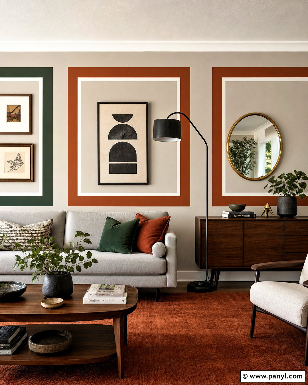 Color Frame Wall Pattern - 20 wall color design pattern ideas