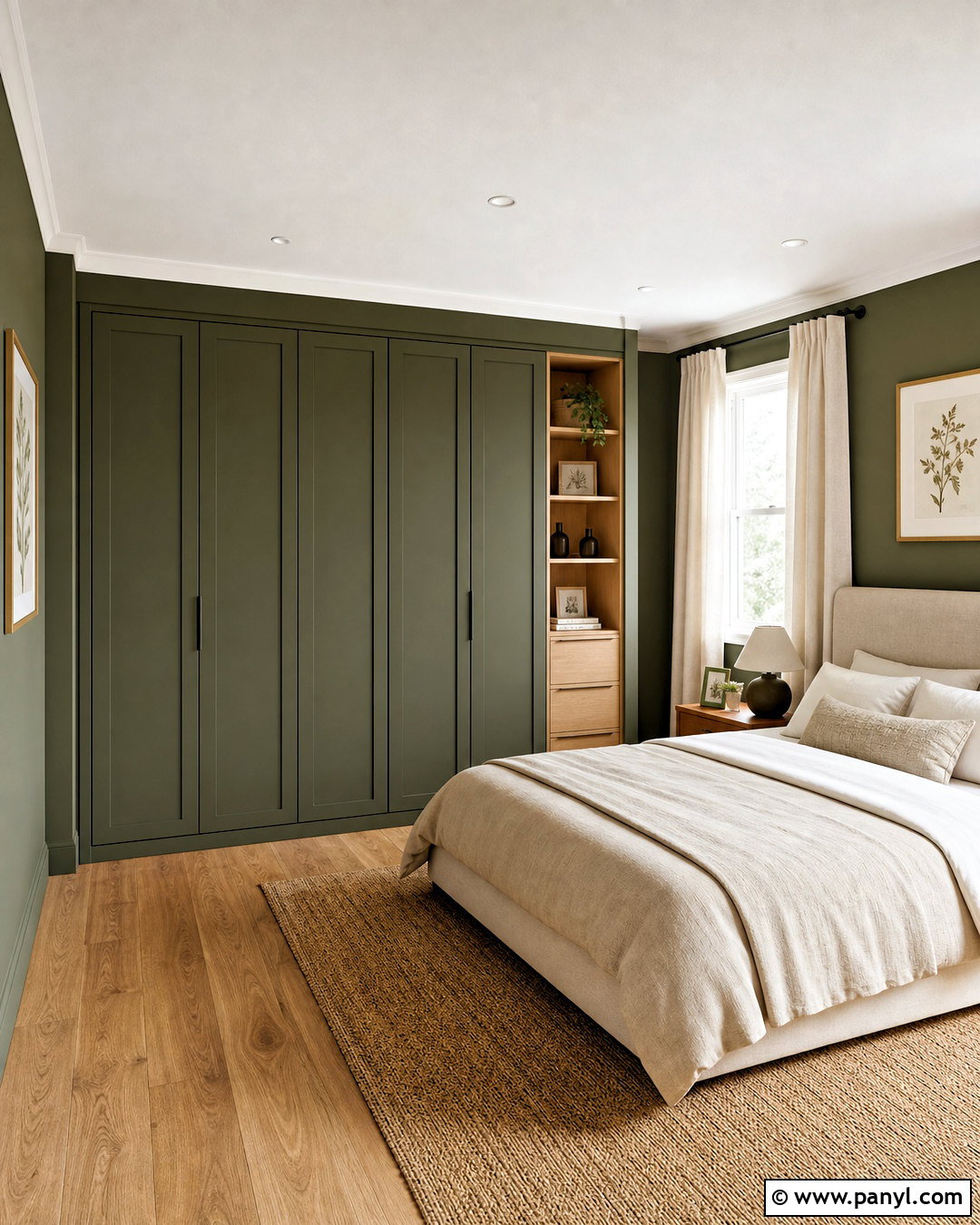 Color-Matched Built-In Wardrobe - 20 trending wardrobe design ideas