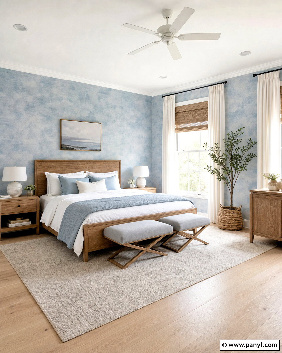 Color Washed Bedroom Walls - 20 faux painting walls