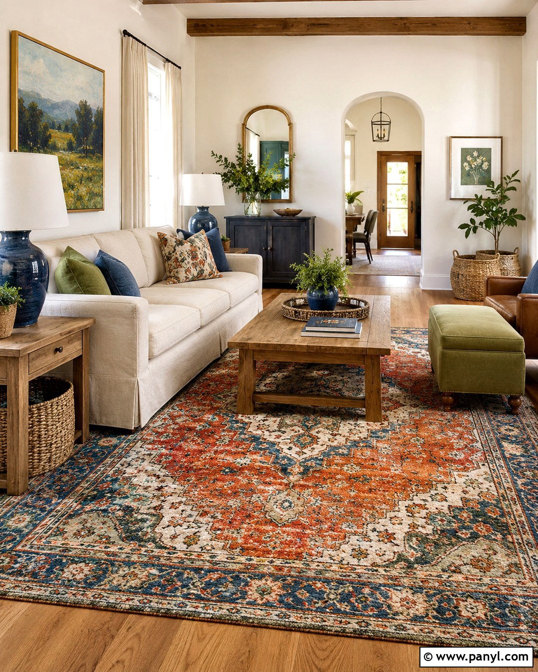 Colorful Area Rug Living Room - 20 Add Color Without Painting Walls