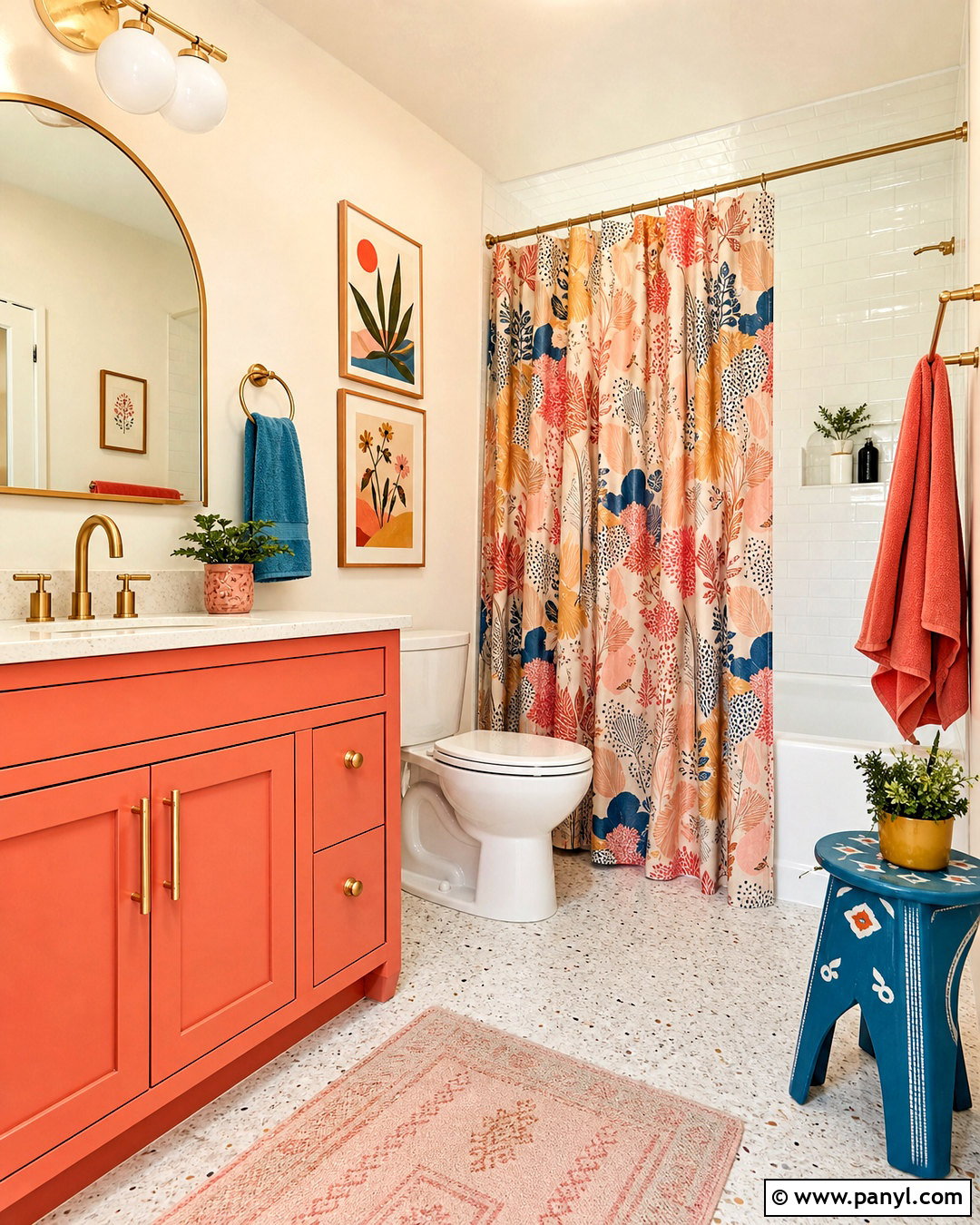 Colorful Bathroom Decor - 20 bathroom decor ideas