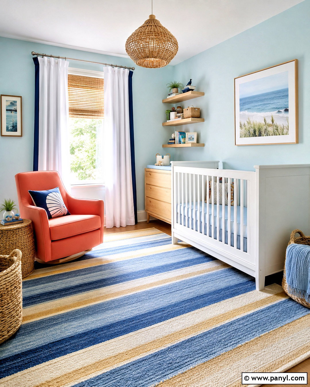 Colorful Coastal Nursery - 20 colorful nursery ideas
