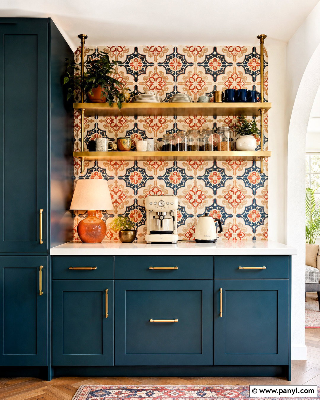 Colorful Coffee Station - 20 coffee station ideas