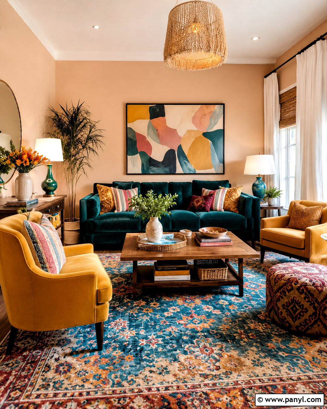 Colorful Cozy Living Room - 20 cozy living room design ideas
