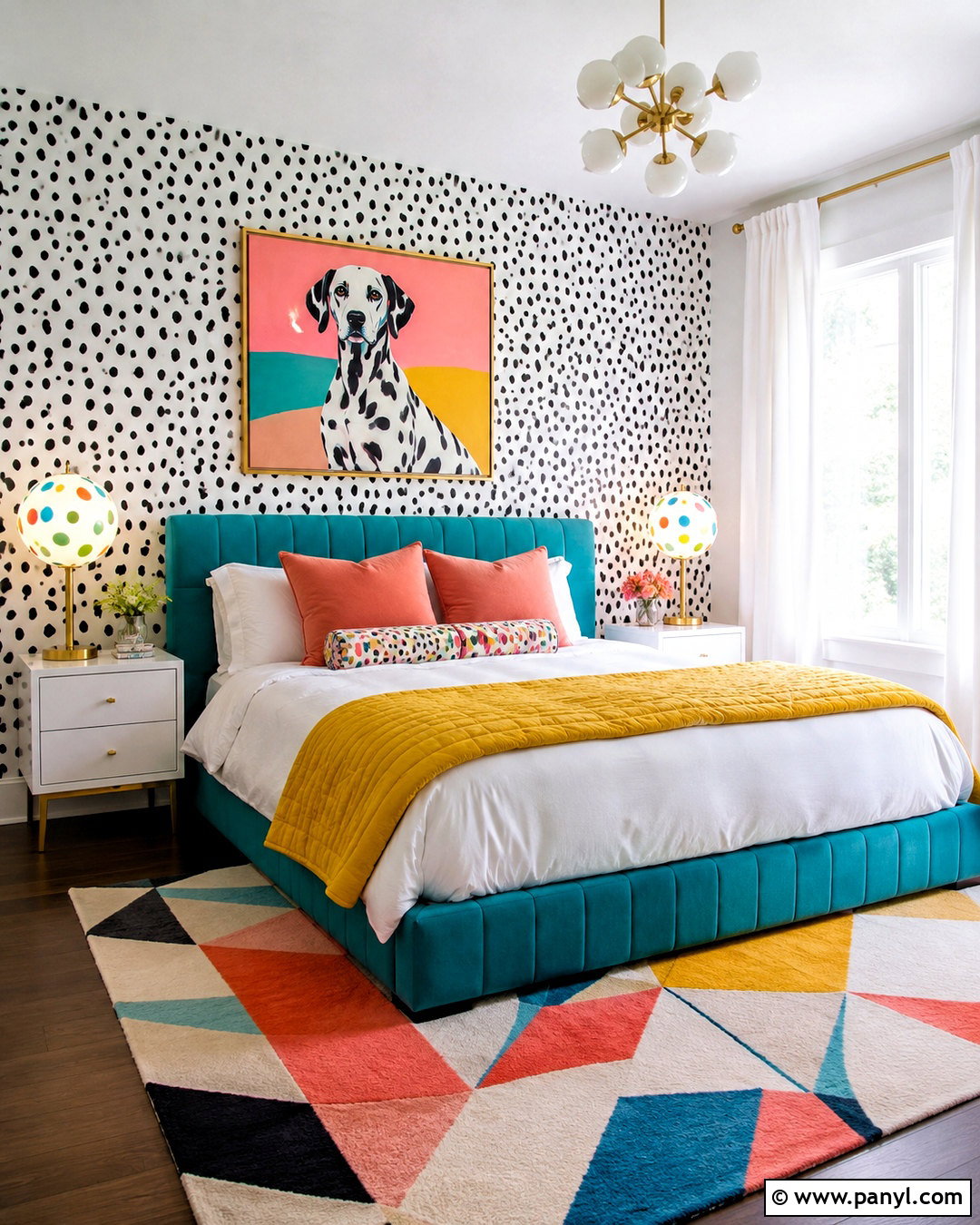 Colorful Dalmatian Wallpaper Bedroom - 20 dalmation wallpaper bedroom ideas