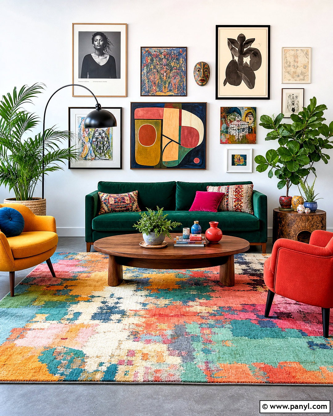 Colorful Grey Floor Living Room - 20 grey floor living room ideas