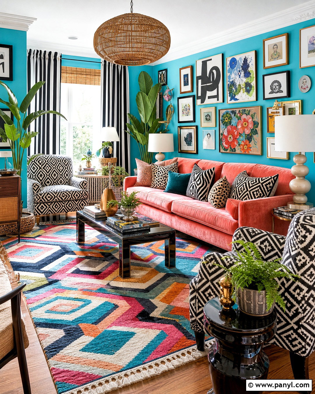 Colorful Maximalist Living Room - 20 bright maximalist decor ideas