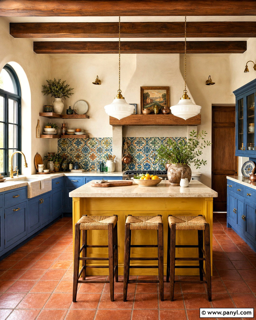 Colorful Mediterranean Kitchen - 20 vibrant kitchen ideas