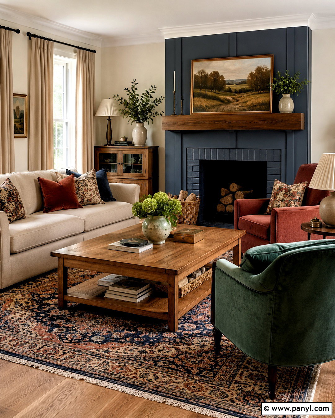 Colorful Modern Farmhouse Living Room - 20 modern farmhouse living room ideas