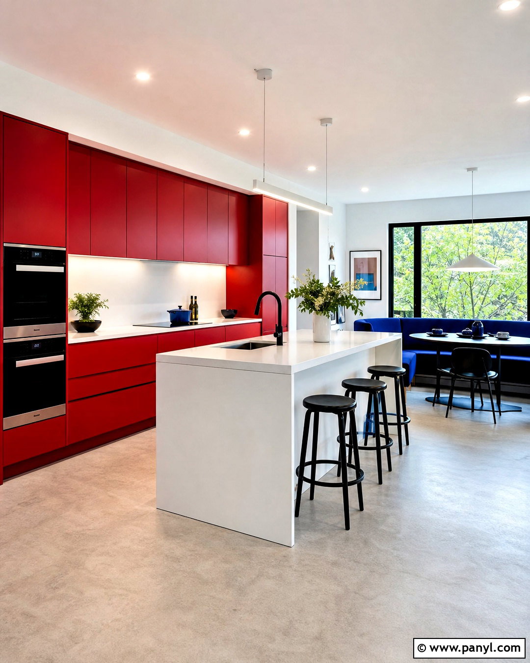Colorful Modern Kitchen - 20 vibrant kitchen ideas