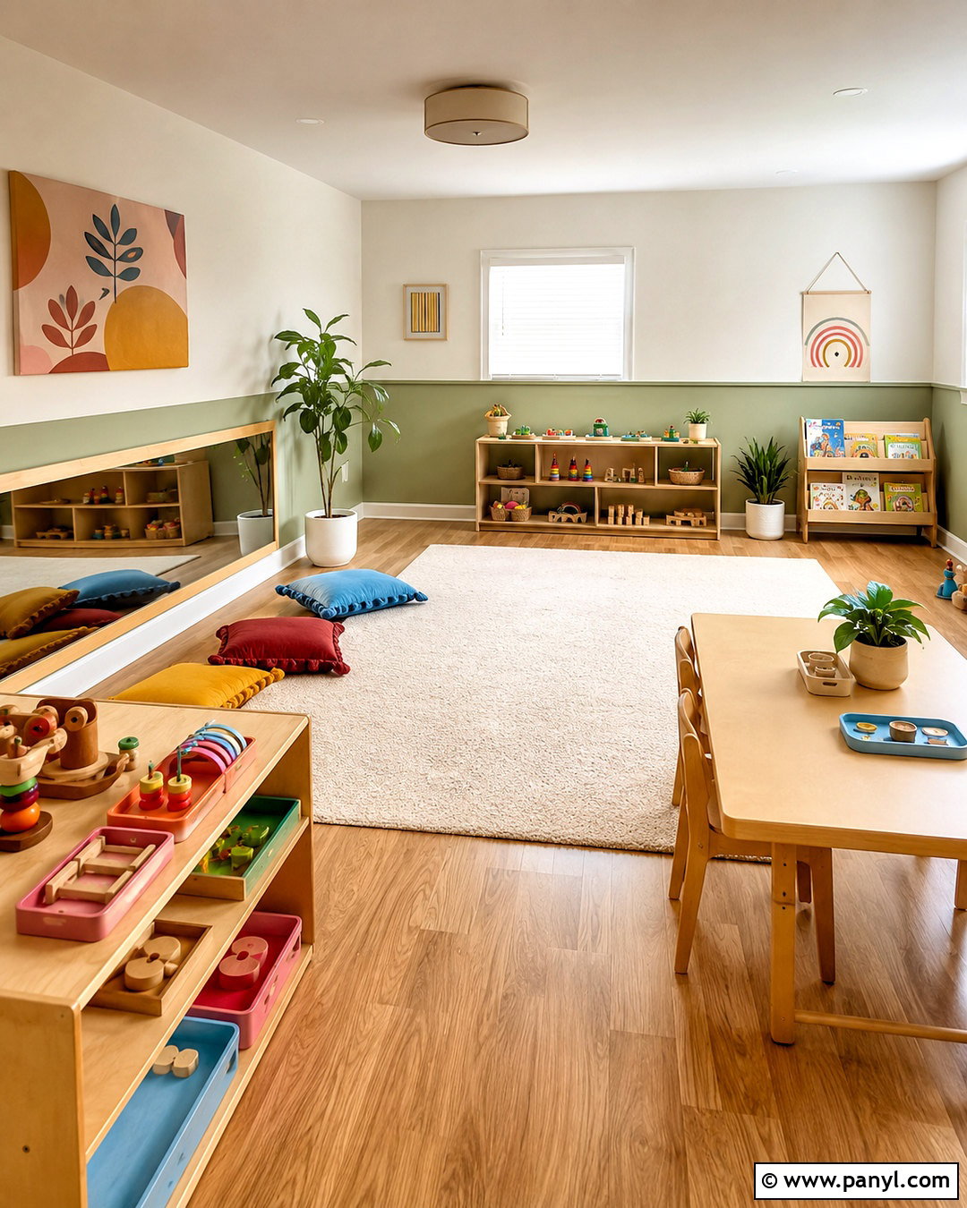 Colorful Montessori Playroom - 20 colorful playroom ideas