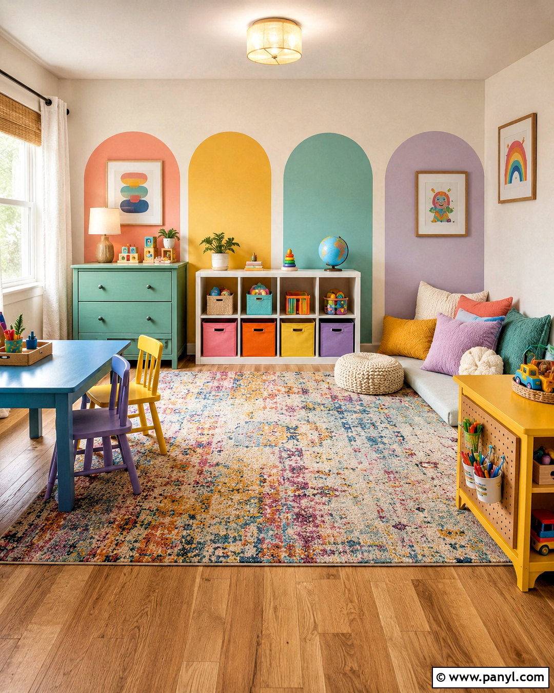 Colorful Playroom On A Budget - 20 colorful playroom ideas
