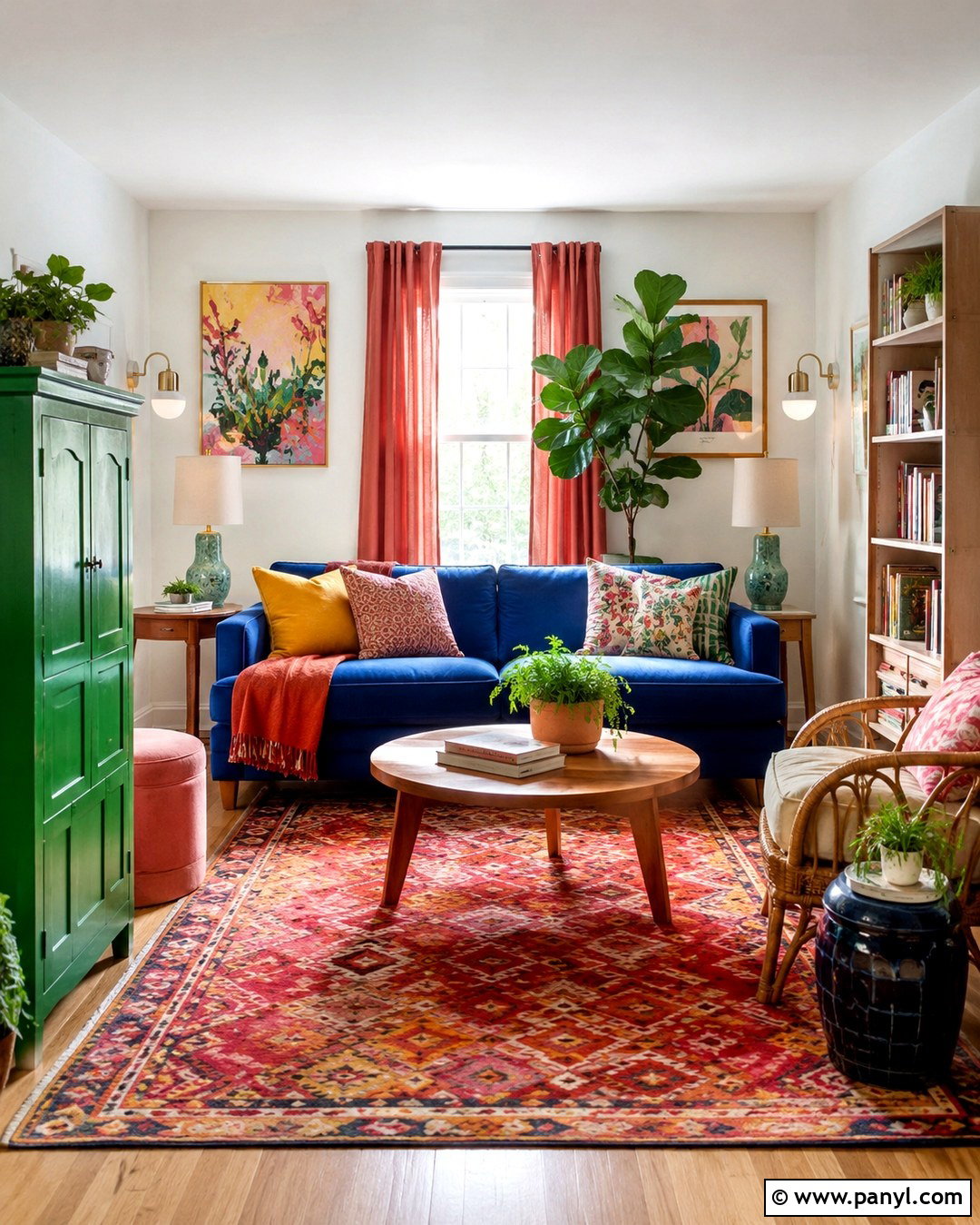 Colorful Rental Home With White Walls - 20 Colorful Home White Walls