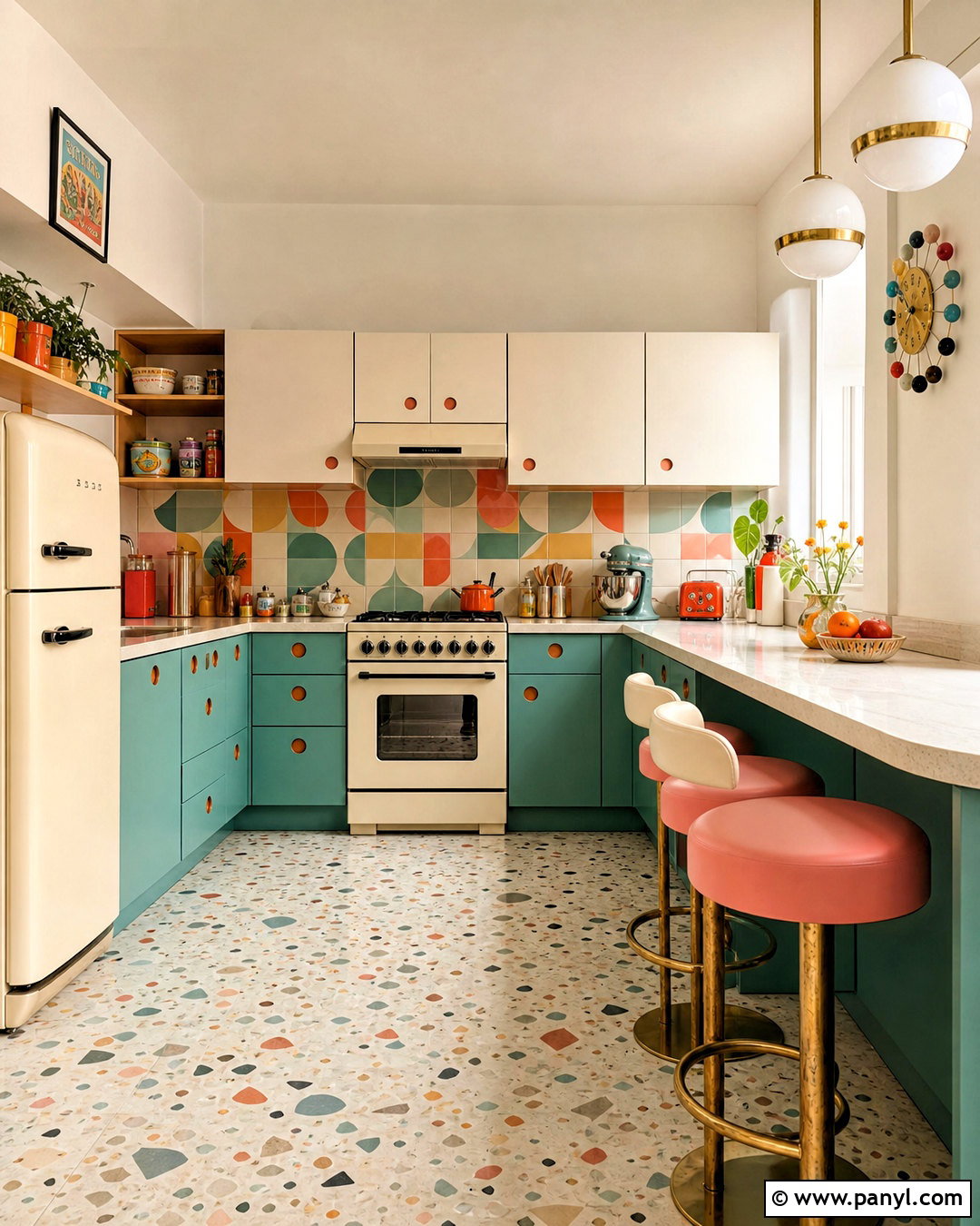 Colorful Retro Kitchen - 20 kitchen inspo ideas