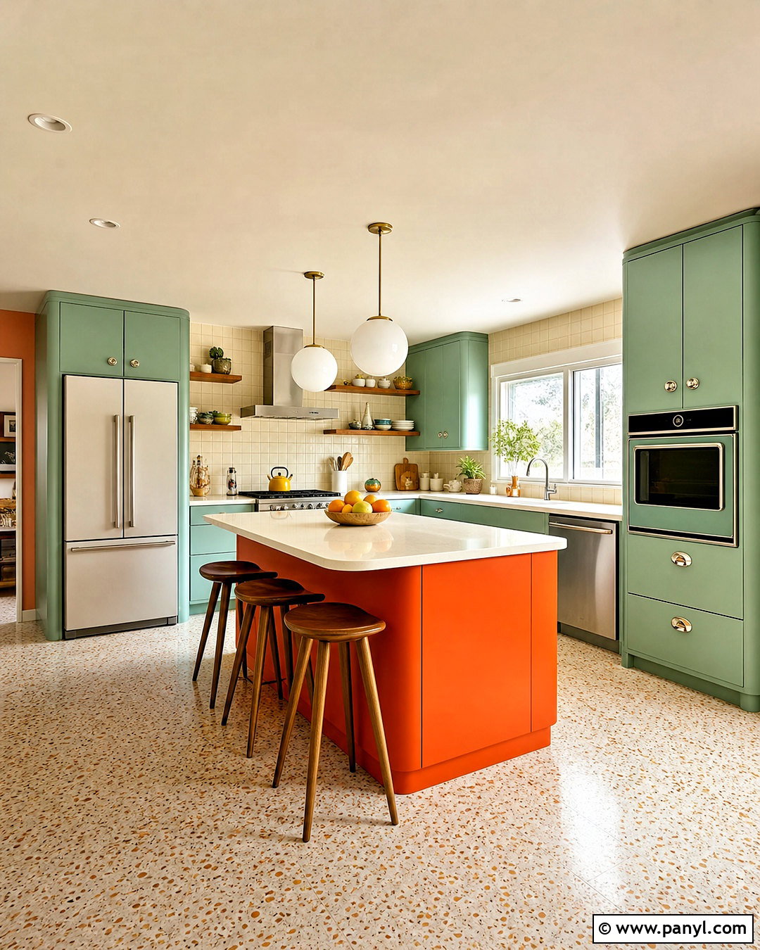 Colorful Retro Kitchen - 20 kitchen design ideas