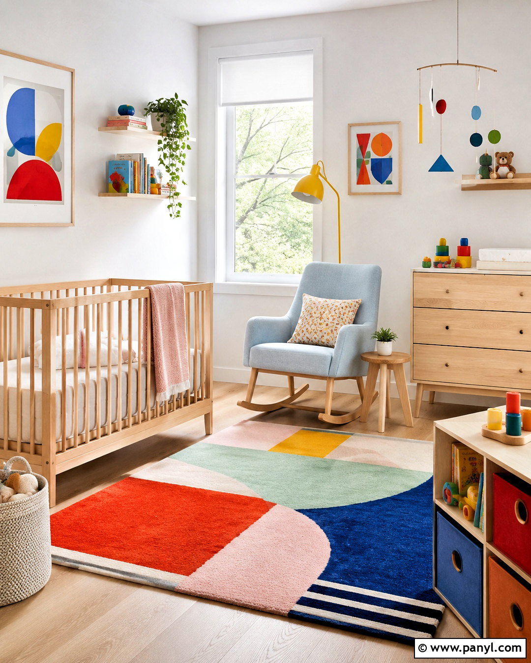 Colorful Scandinavian Nursery - 20 colorful nursery ideas