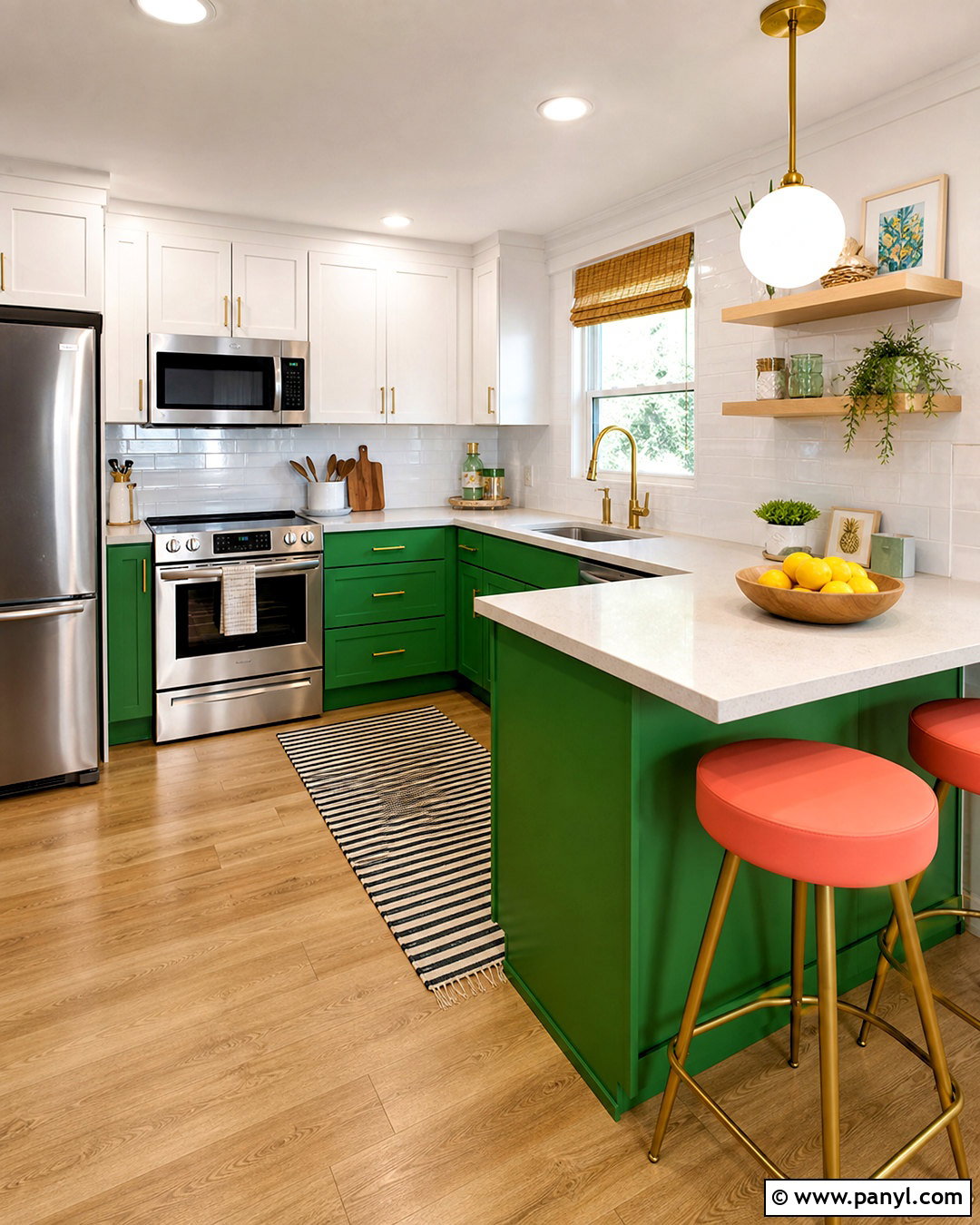 Colorful Small Kitchen - 20 vibrant kitchen ideas
