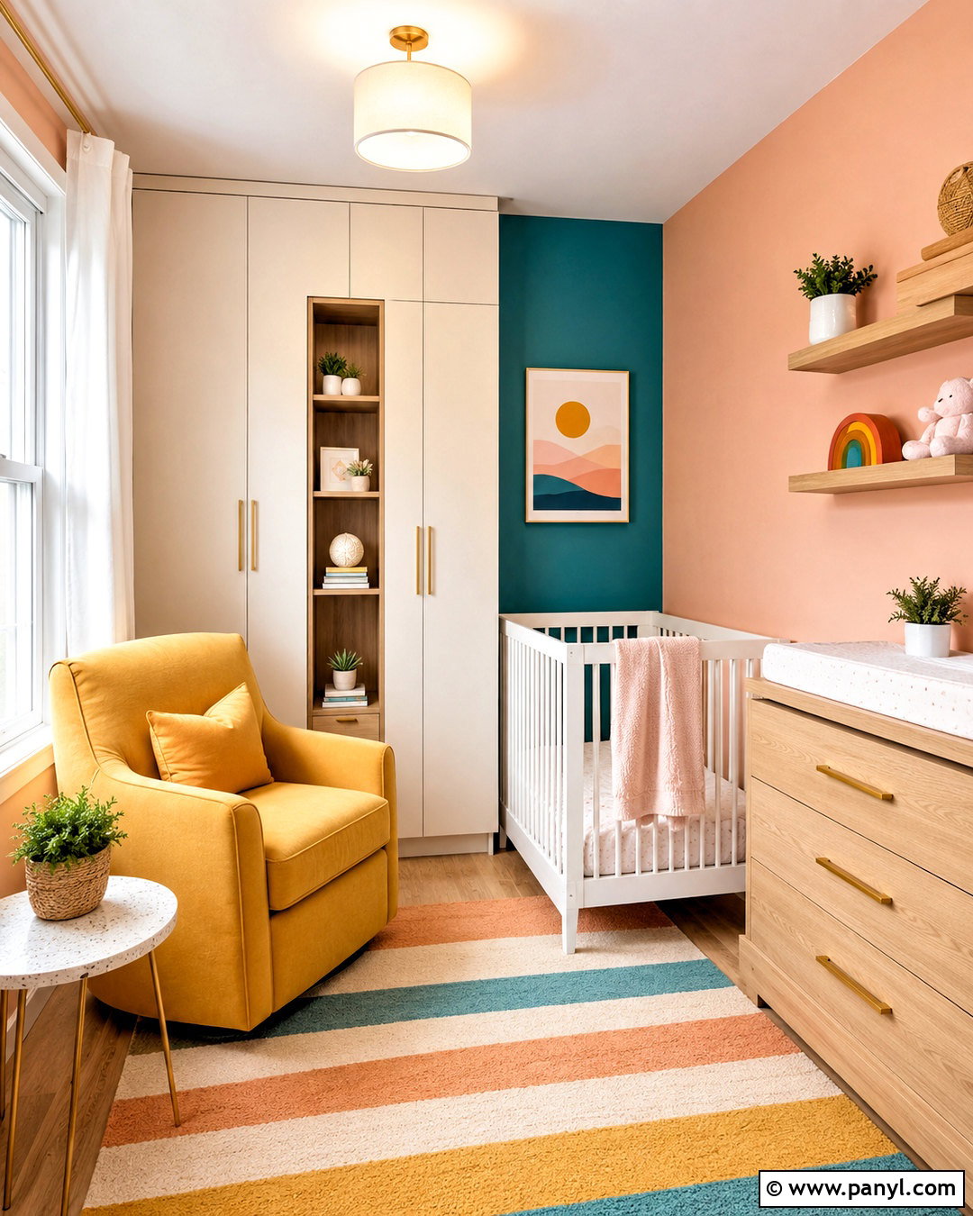 Colorful Small Nursery - 20 colorful nursery ideas