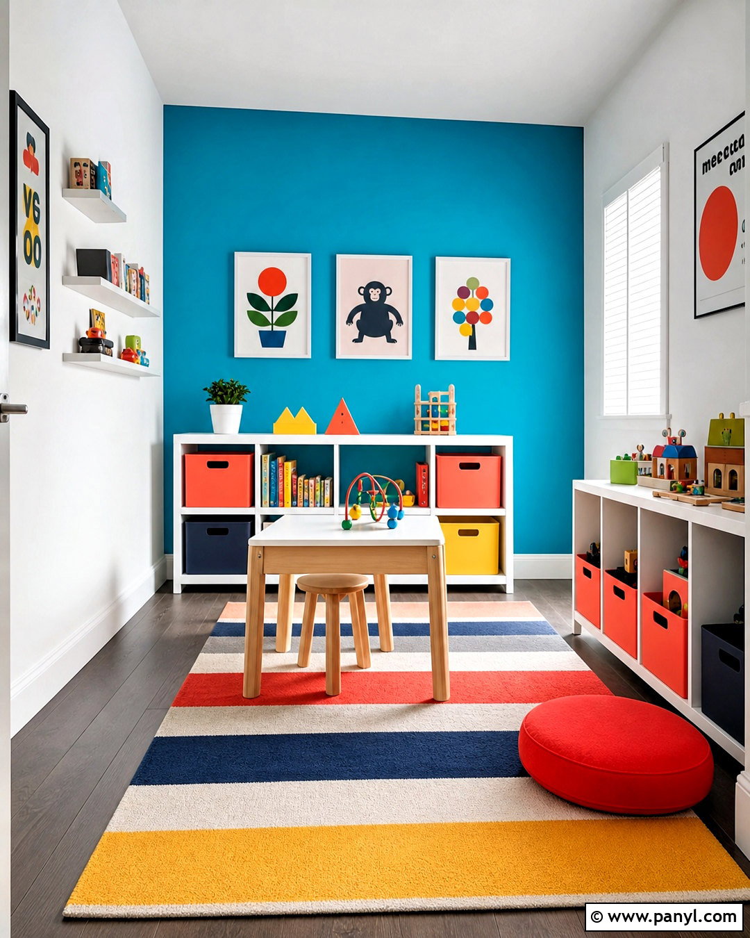 Colorful Small Playroom - 20 small playroom design ideas