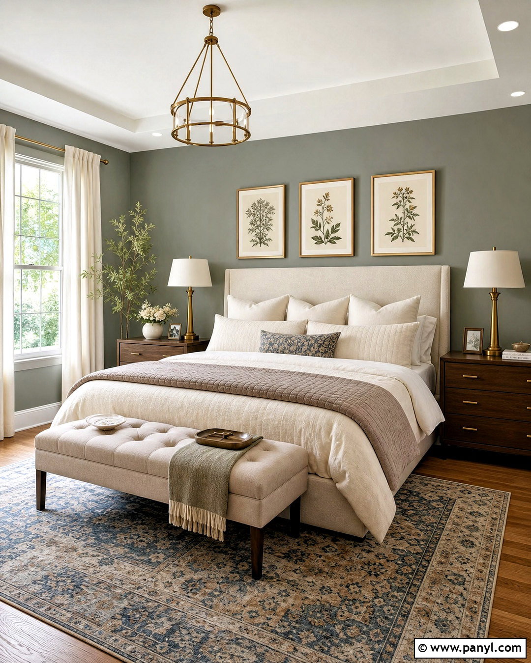 Comfort Gray Bedroom With Cream Bedding - 20 sw comfort gray ideas