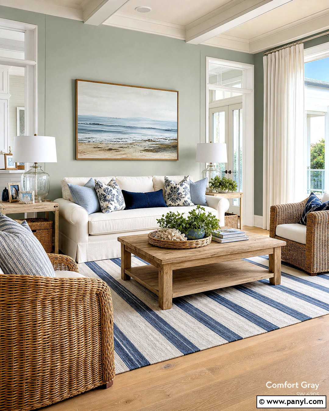 Comfort Gray Coastal Living Room - 20 sw comfort gray ideas