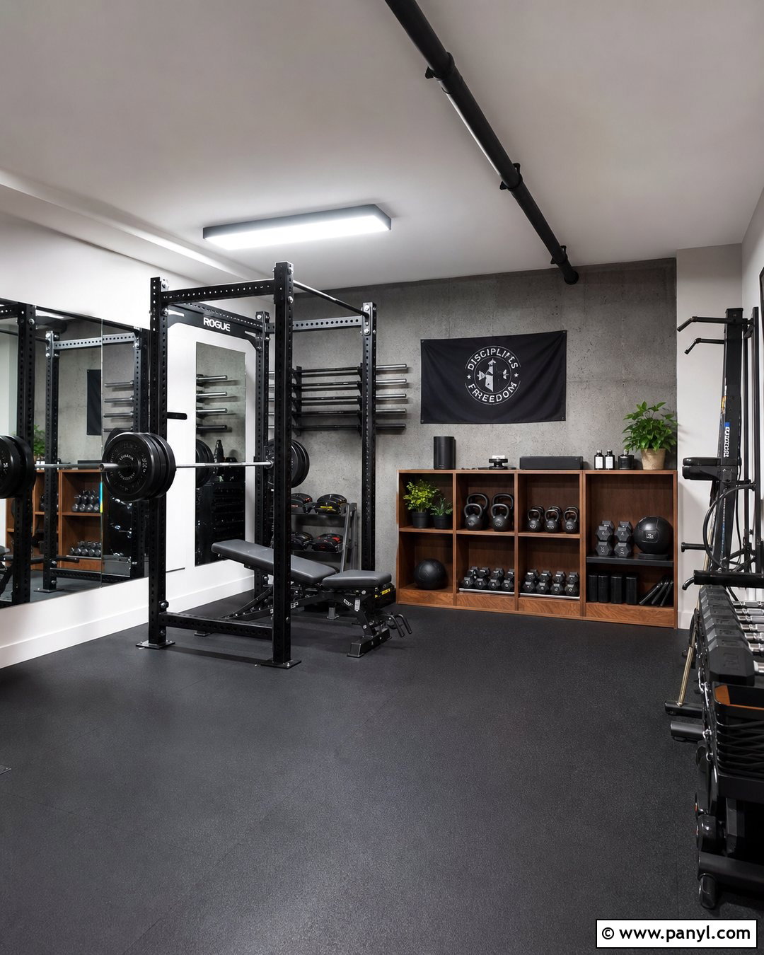 Concrete Accent Wall Gym - 20 Accent Wall Gym Ideas