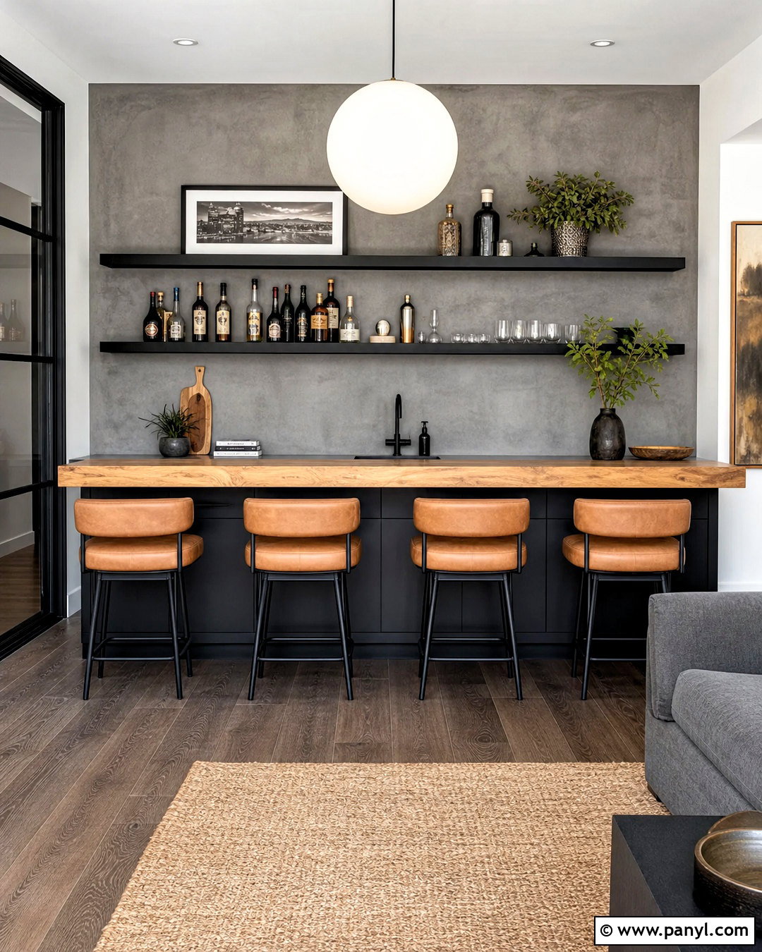 Concrete Bar Wall - 20 behind bar wall ideas