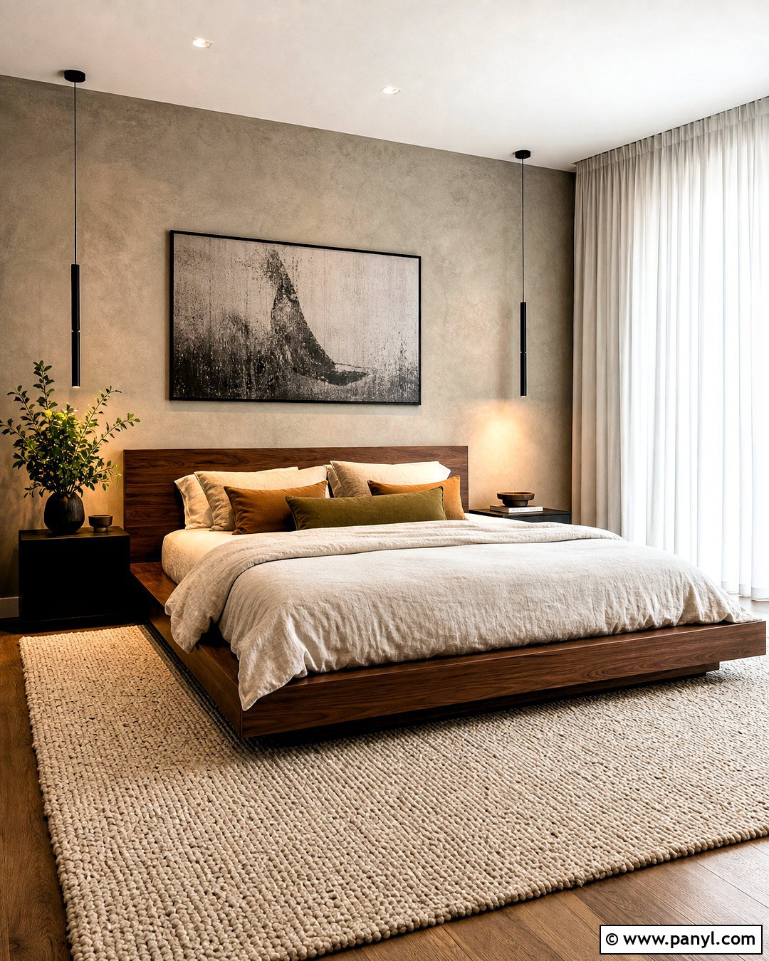 Concrete Bedroom Statement Wall - 20 statement wall bedroom ideas