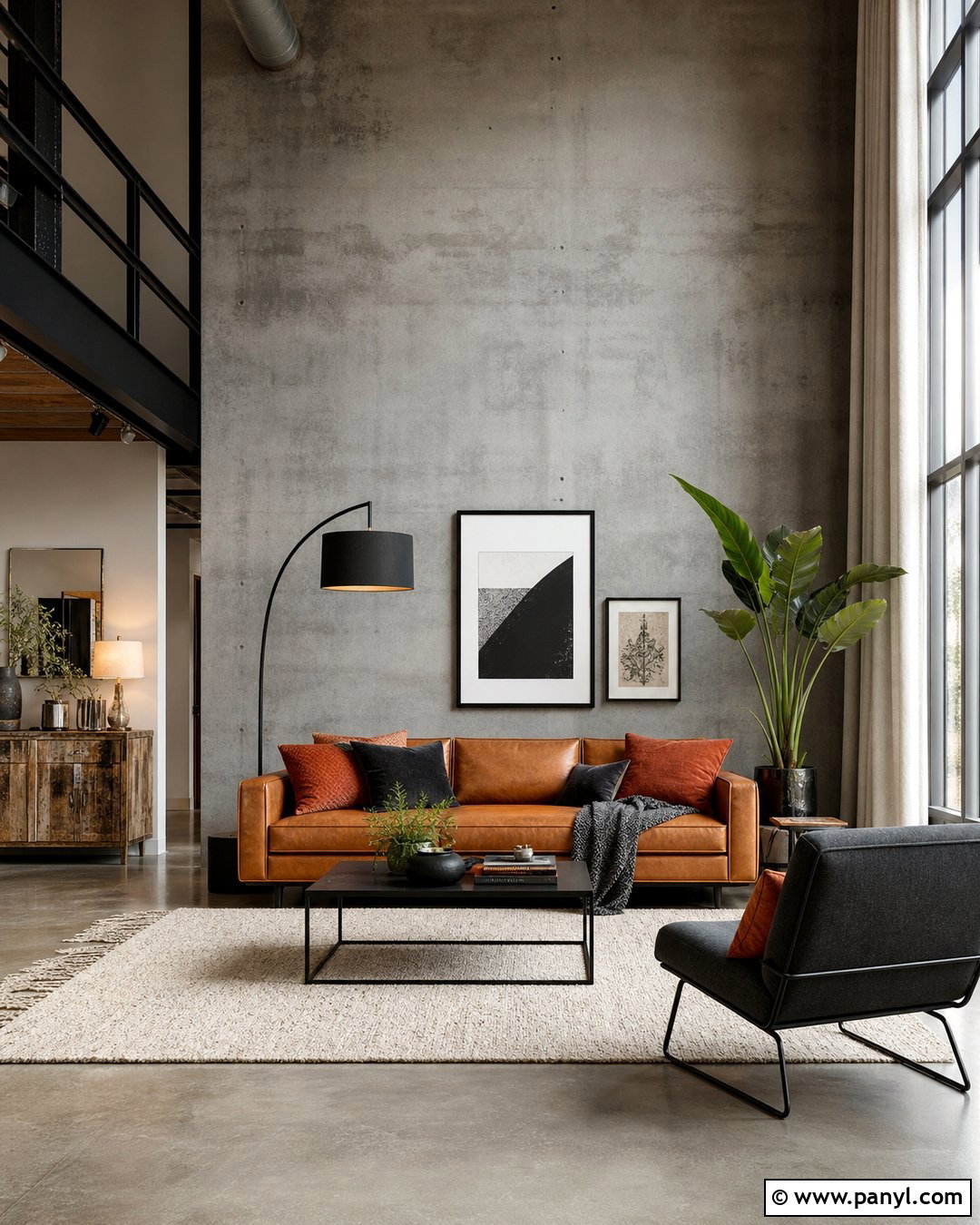 Concrete Gray Accent Wall Loft - 20 Empty Room With Gray Accent Wall Ideas