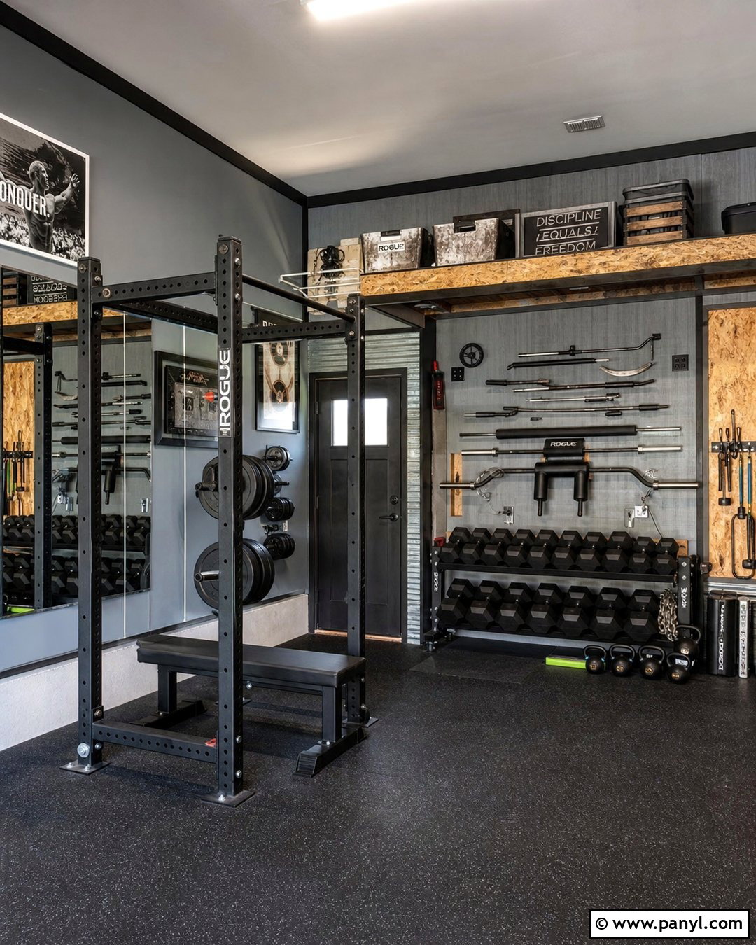 Concrete Gray Garage Gym Walls - 20 Garage Gym Wall Color Ideas