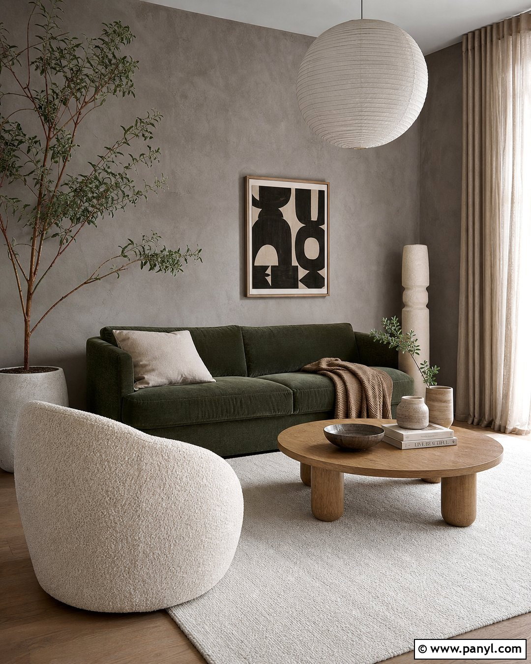 Concrete Grey Living Room Wall - 25 Grey Room Wall Ideas