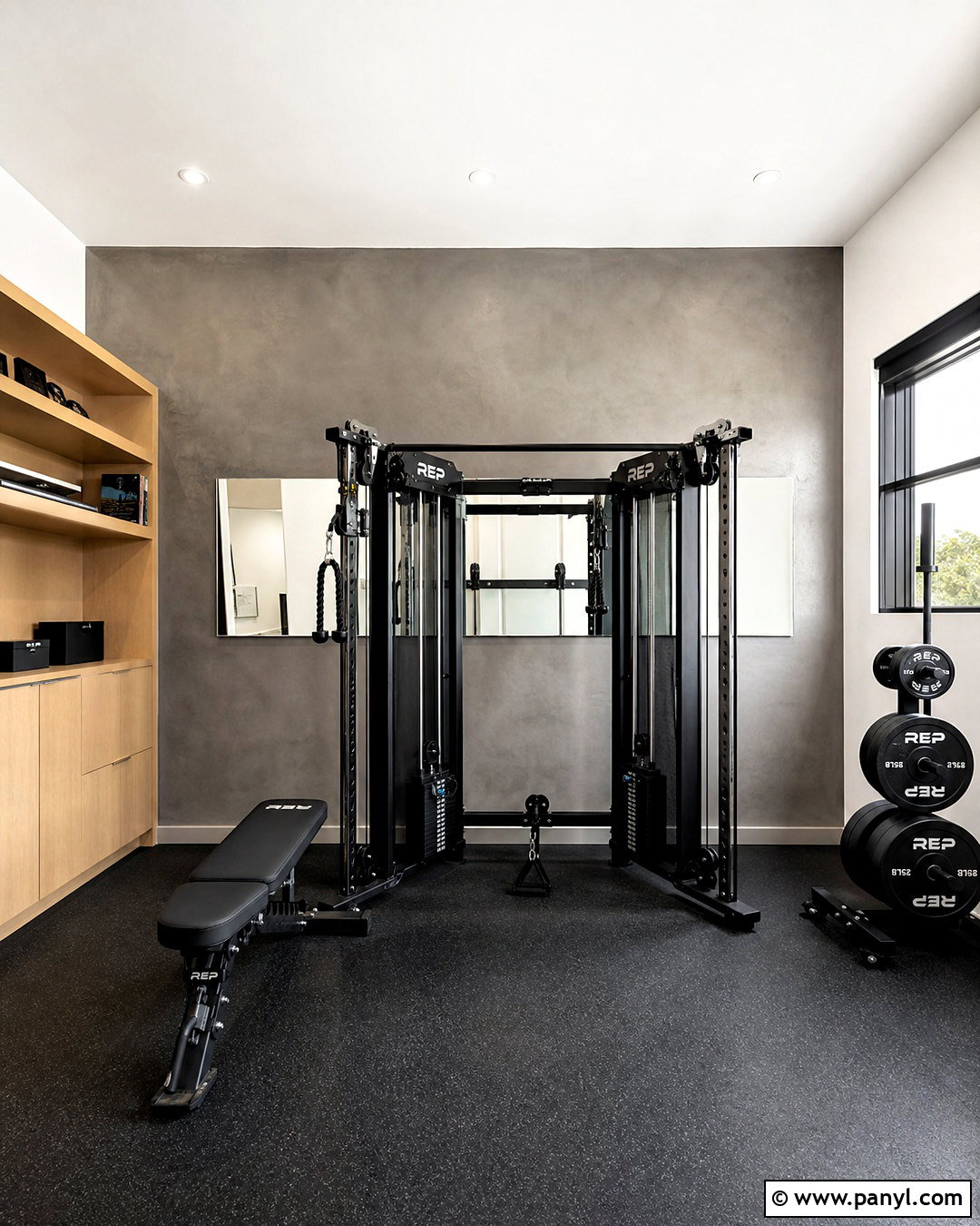 Concrete Home Gym Accent Wall - 20 home gym accent wall ideas