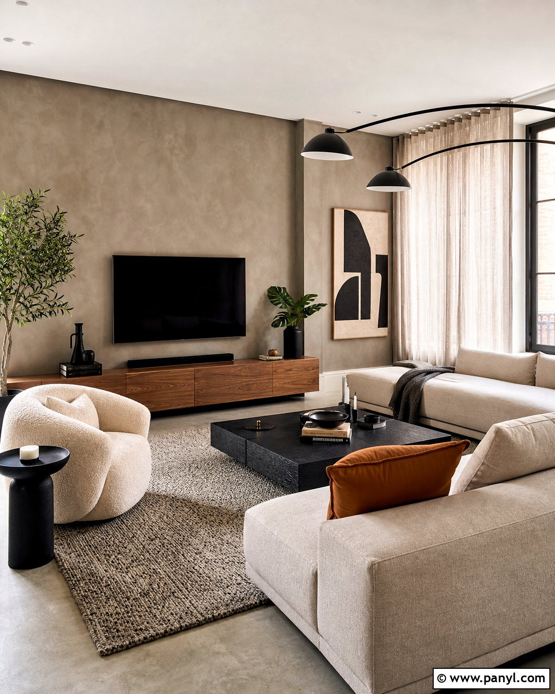 Concrete Living Room Accent Wall - 20 accent wall for living room ideas