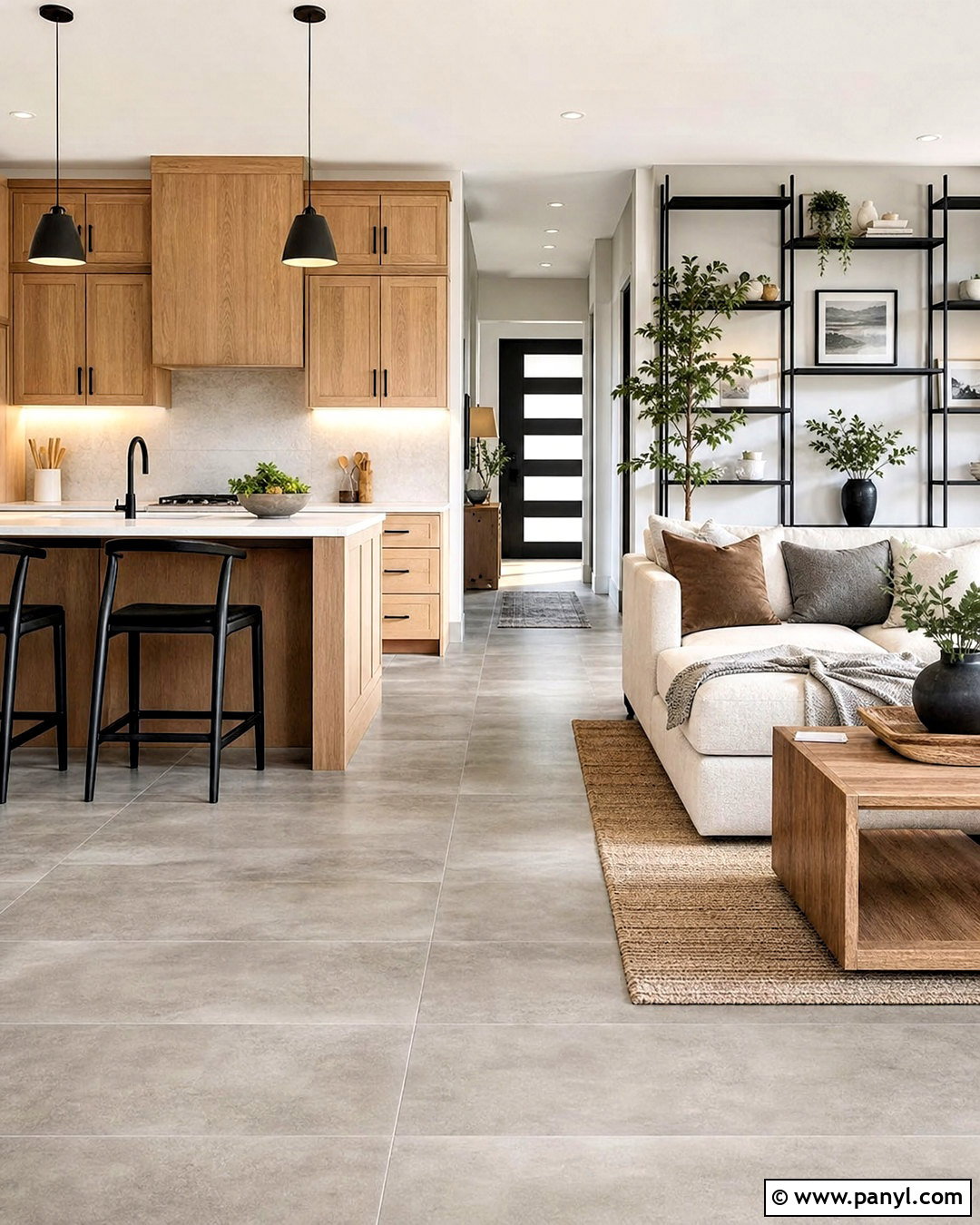 Concrete Look Floor Tile - 20 latest tiles design for floor ideas