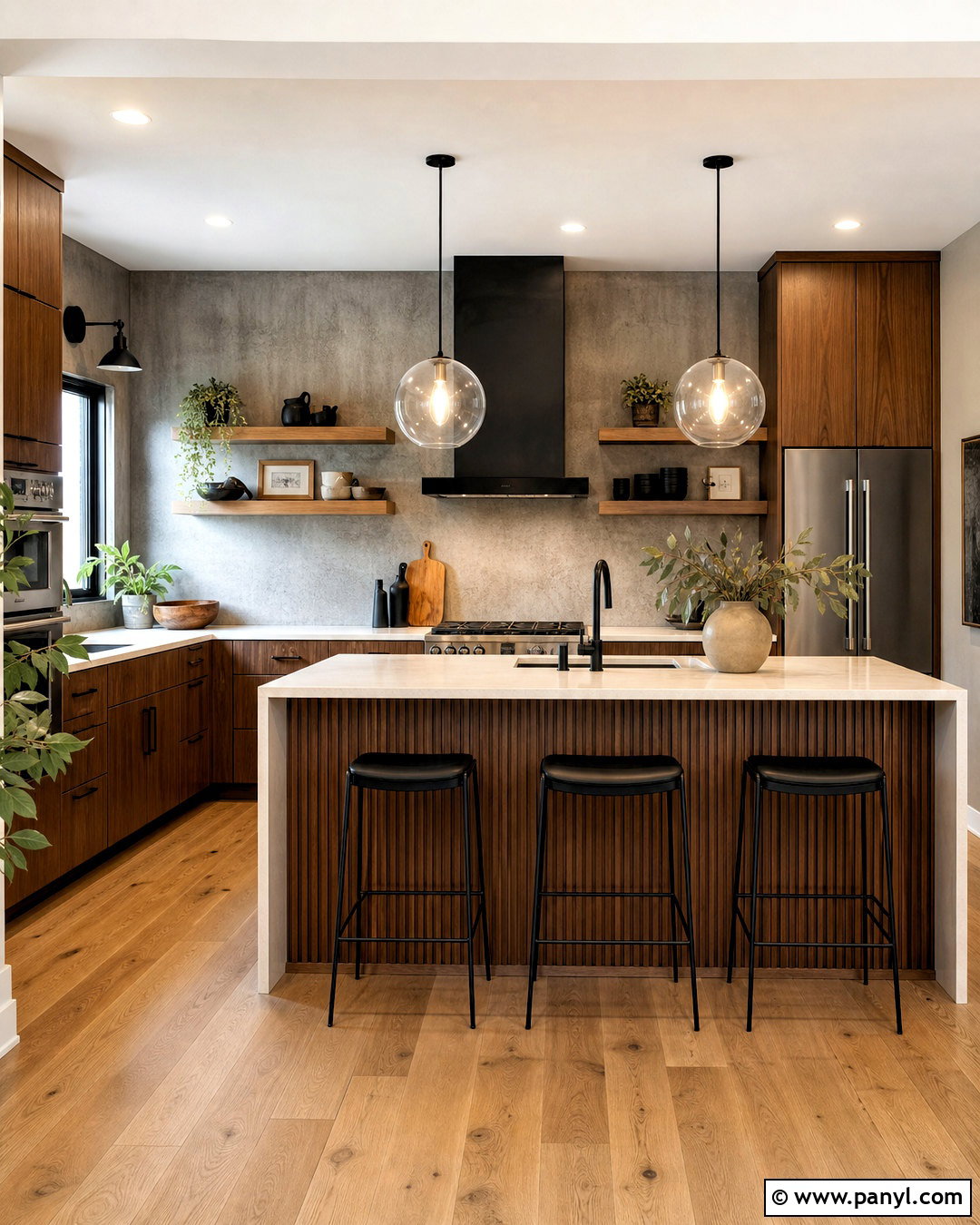 Concrete Textured Kitchen Wall - 20 modern textured walls