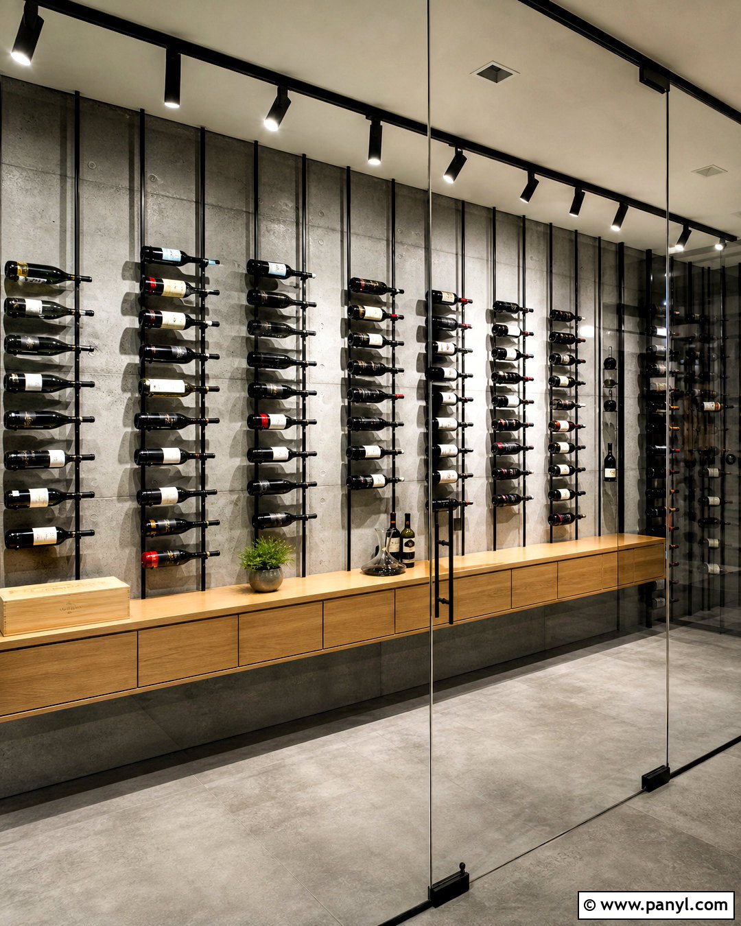 Concrete Wine Cellar Wall - 20 wine cellar wall ideas