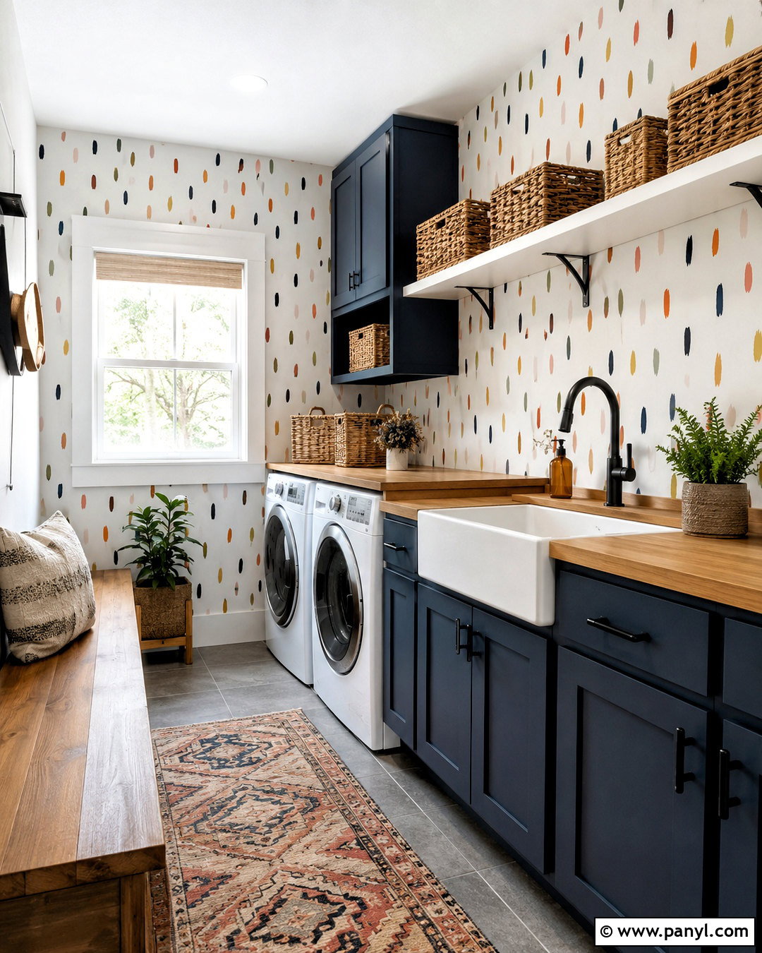 Confetti Dash Pattern Wall Painting - 20 pattern wall painting ideas